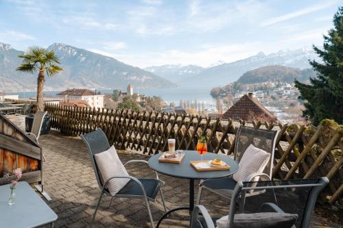 Kilátás, Hotel Bellevue in Spiez