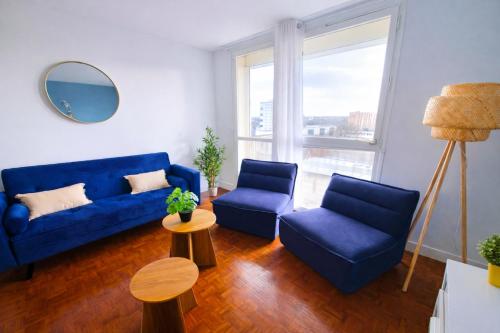 Spacieux et moderne 3 chambres a 10 min de Rouen in 聖艾蒂安迪魯夫賴