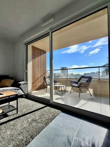 View, Luxury apartment with balcony & rooftop in Mercantour