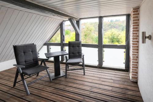 Erkély/terasz, Hotel Apartment Ferienwohnung Meyenhof Frankenberg Eder in Frankenberg (Eder)