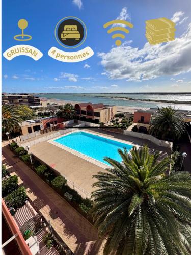 Sublime résidence, Piscine, Accès plage & Port de plaisance
