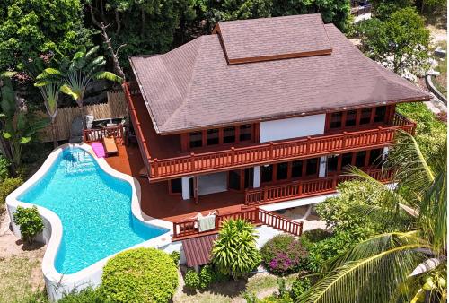 Villa Vadee - Entire Private Villa, 4 Bedrooms, Large Swimming Pool, Ocean View – khách sạn tại Thong Nai Pan Noi