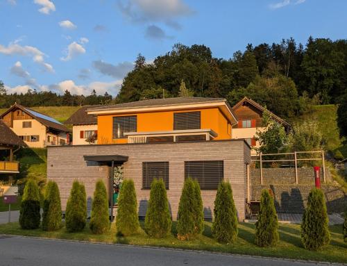 Pohled zvenku, TinyHouse - (D)ein Ferienhaus in Ruggell
