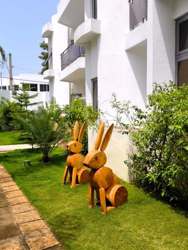 정원, Résidence Villa Rosa (Residence Villa Rosa) in 코토노우