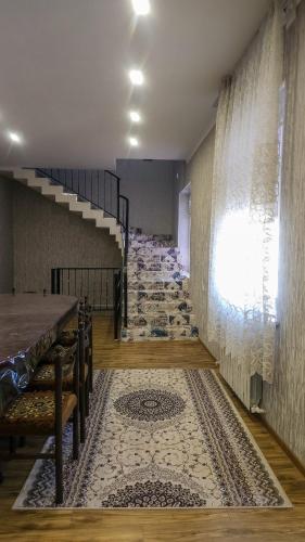 A country villa on the river bank in Chirchik