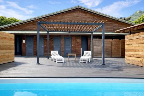 SHARED POOL King Bed & Air-Conditioned Cozy Apartment, Vaïare (photo 3)