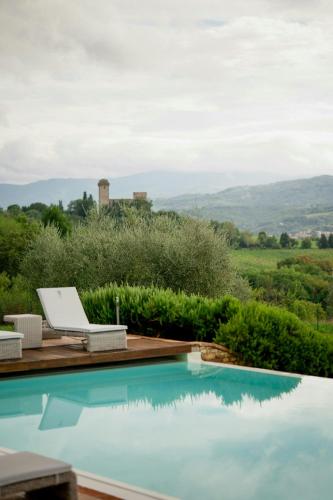 Exterior view, 15Th-Century Villa With Infinity Pool And View in Incisa D`ar
