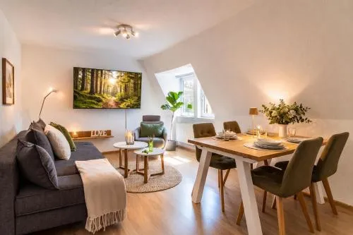 ErzGlück Modernes Dachgeschoss-Apartment I nahe Altstadt I Stellplatz & Waschmaschine in Neuwelt, Deutschland