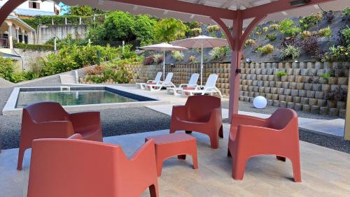 Πισίνα, Résidence Paradis (Residence Paradis) in Πτι-Μπουργκ