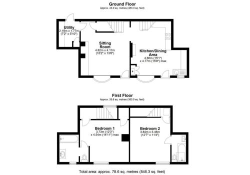 Garth Cottage Village Dog-Friendly Sleeps 4 in Cloughton