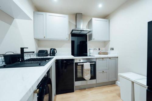 廚房, Sea View, 2 Bed Apartment, Central Largs in 拉格斯鎮中心