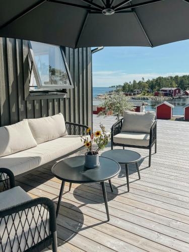 Viesnīcas āriene, Seaview Cabin With Terrace Near Nature in Stromsbruk