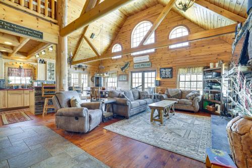 On 242 Acres! Luxury Pocono Retreat with Pond in Clarks Summit (PA)