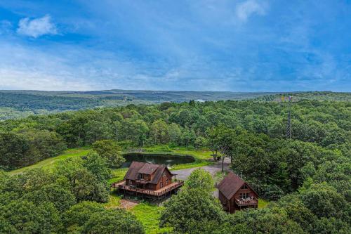 On 242 Acres! Luxury Pocono Retreat with Pond in Clarks Summit (PA)