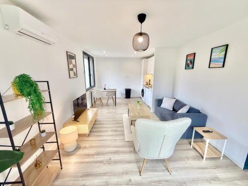 T2 Confort - Clim - Parking - Jardin – khách sạn tại Roques