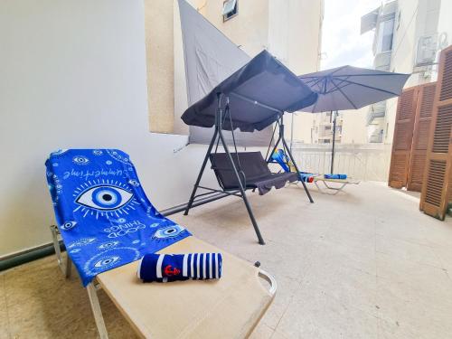Balkon/teras, CityCenter Rooms Next to the Beach in Larnaca