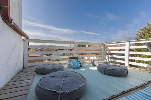 Erkély/terasz, GuestHost - Parco del Sole Residence Flat with Terrace in Lido di Pomposa