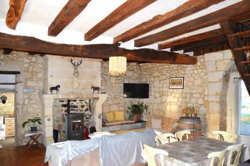 La Poitevinière, jardin, barbecue, proche Saumur, x7, wifi (La Poiteviniere, jardin, barbecue, proche Saumur, x7, wifi) in Neuille
