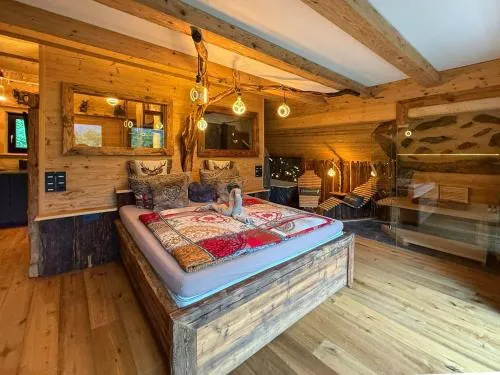 Bergromantik Ferienwohnung Charisma mit eigener Sauna, Whirlpool und Bergblick in Marktschellenberg, Deutschland