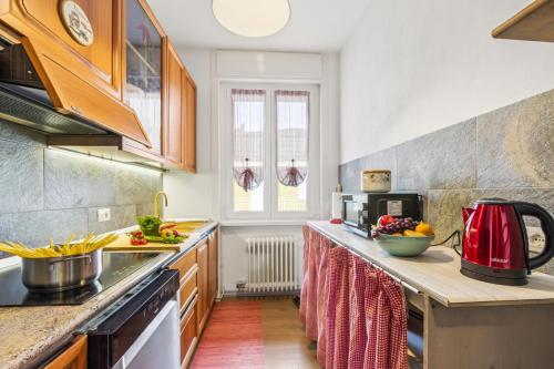 virtuve, Casa Mirella quiet 2BR with View, Balcony and AC - Happy Rentals in Nebbiuno