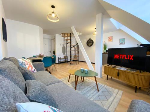Duplex chaleureux au cœur de la ville