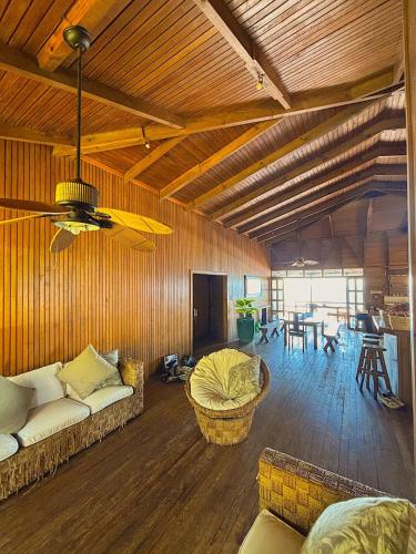 Izumi Lodge Wooden Beachfront Villa with Private Pool in Puerto Quetzal