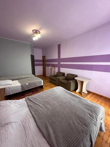 1 double bed, 2 twin beds, 1 sofa bed