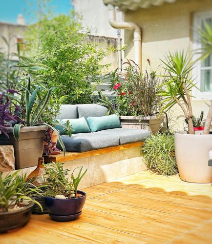 Balcony/terrace, Irin Hotel in Antibes City Center