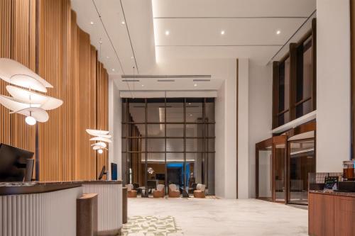 Vestíbulo, Hilton Garden Inn Beijing Fengtai Xinxiang Building in Estación de Trenes del Sur/Yongdingmen/Nanyuan