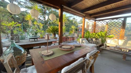 Mansarda monolocale in roof garden