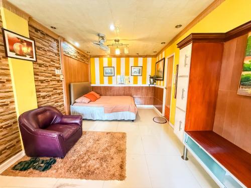 1 double bed