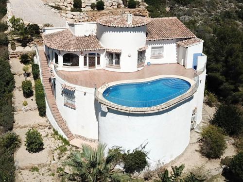 Balcony/terrace, Casa Dali Spacious Hilltop Villa with Sea Views near Denia medium term stay in Monte Pego