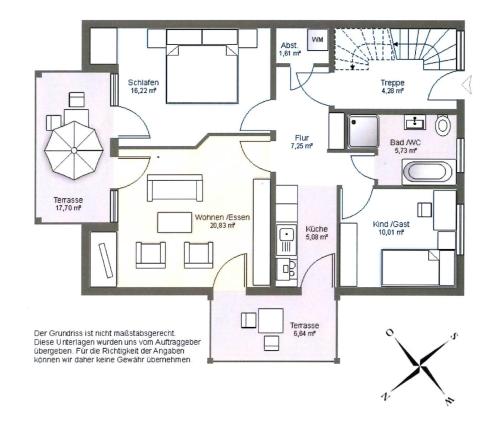 Floor plans, Haus zur Sonne Fewo 3 in Ostseebad Kuhlungsborn