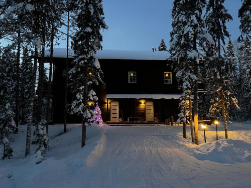 A szálláshely kívülről, Villa Happy Fox in Lappföld