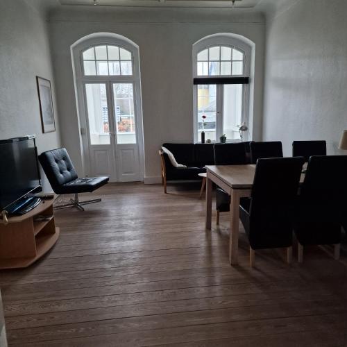 Shared lounge/TV area, Patriciavilla tæt pa centrum in Haderslev City Center