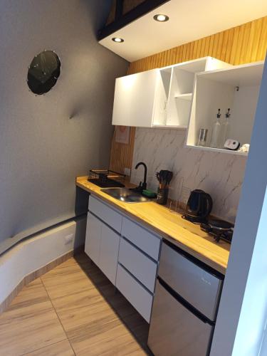 주방, Glamping Vaqueros in 바케로스