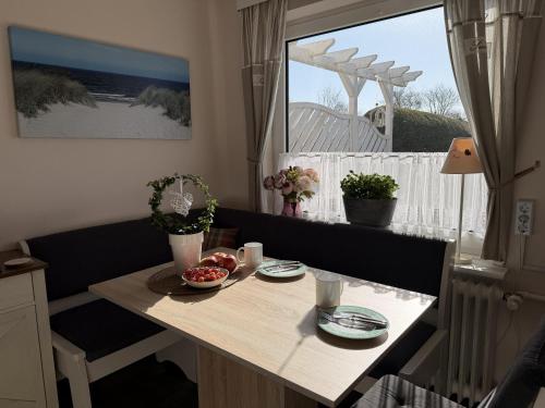 virtuve, Haus Ruhewinkel, Bungalow 1 in Alkersum