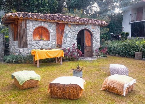 Banquet hall, Inn Casa Blanca in Tabay