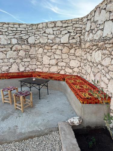 Dārzs, Turquoise Brick Surf House in Sidi Kaouki