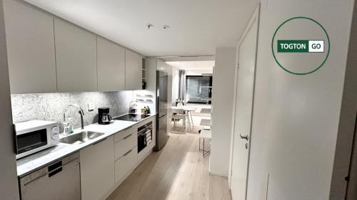廚房, Skyline Executive Suites Växjö Arenastaden (Skyline Executive Suites Vaxjo Arenastaden) in 韋克舍郊區
