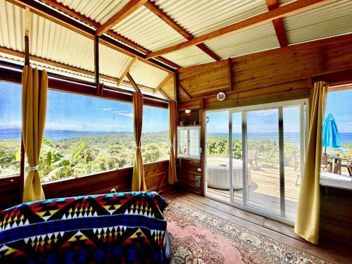 Balkons/terase, Mountain Chalet with Awesome Sea View in Punta Laurel
