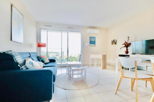 L'escale Azur - Apt 2 Prs - Vue Mer et Cap d'Antibes