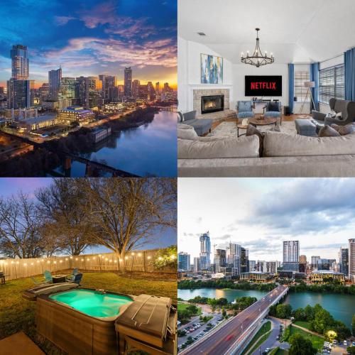 Luxury Austin Retreat I Hot Tub I Fireplace 4BR – khách sạn tại Tech Ridge Center