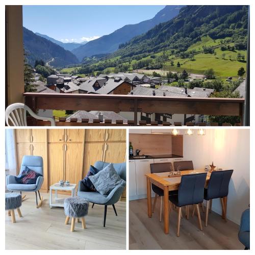 Modernes Wohlfühlstudio im Haus Eldorado mit Traumaussicht in Leukerbad, Schweiz