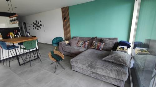The cozy balcony of Dent Blanche - High Standing in Savièse, Schweiz