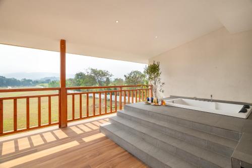 Balcony/terrace, The White Resort and Spa Pawna in Lonavala