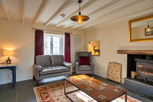 Koplietošanas atpūtas telpa ar TV, Finest Retreats - The Cottage at High Bickington in High Bickington