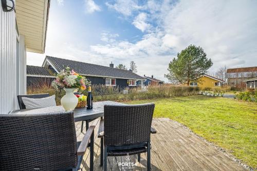 Terraza/balcón, Ferienhaus Lykkehus Grömitz (Ferienhaus Lykkehus Gromitz) in Lenste