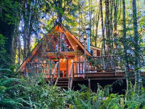 . Luxurious European Chalet in the Forest with Riverview