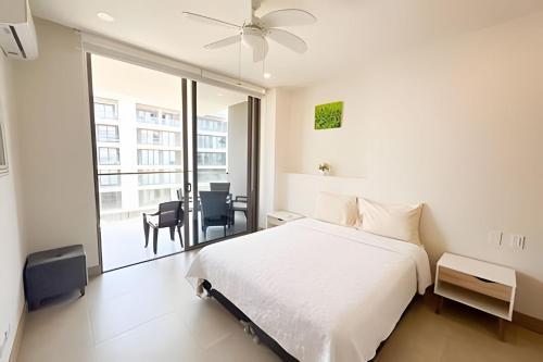 Studio ocean view Morros Zoe Beach access